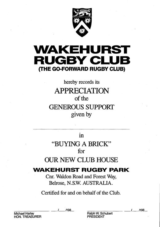 Buy A Brick Fundraiser