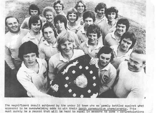1977 Under 16’s - 10 years in a row